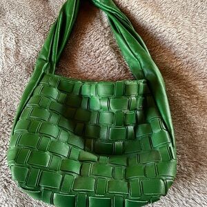 Zara leather shoulder bag.